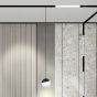 Κρεμαστό Φωτιστικό LED 6W 3000K-6000K για Ultra-Thin μαγνητική ράγα σε μαύρη απόχρωση D:10X10cm TMZ0050-Black